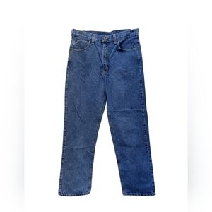 Vintage 2009 Carhartt B160 DPS Relaxed Fit Straight Leg Jeans 35x32 Blue